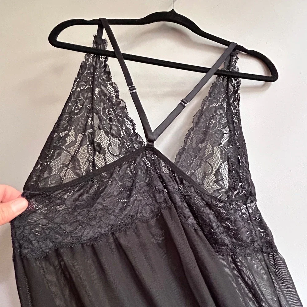 N/A black sheer